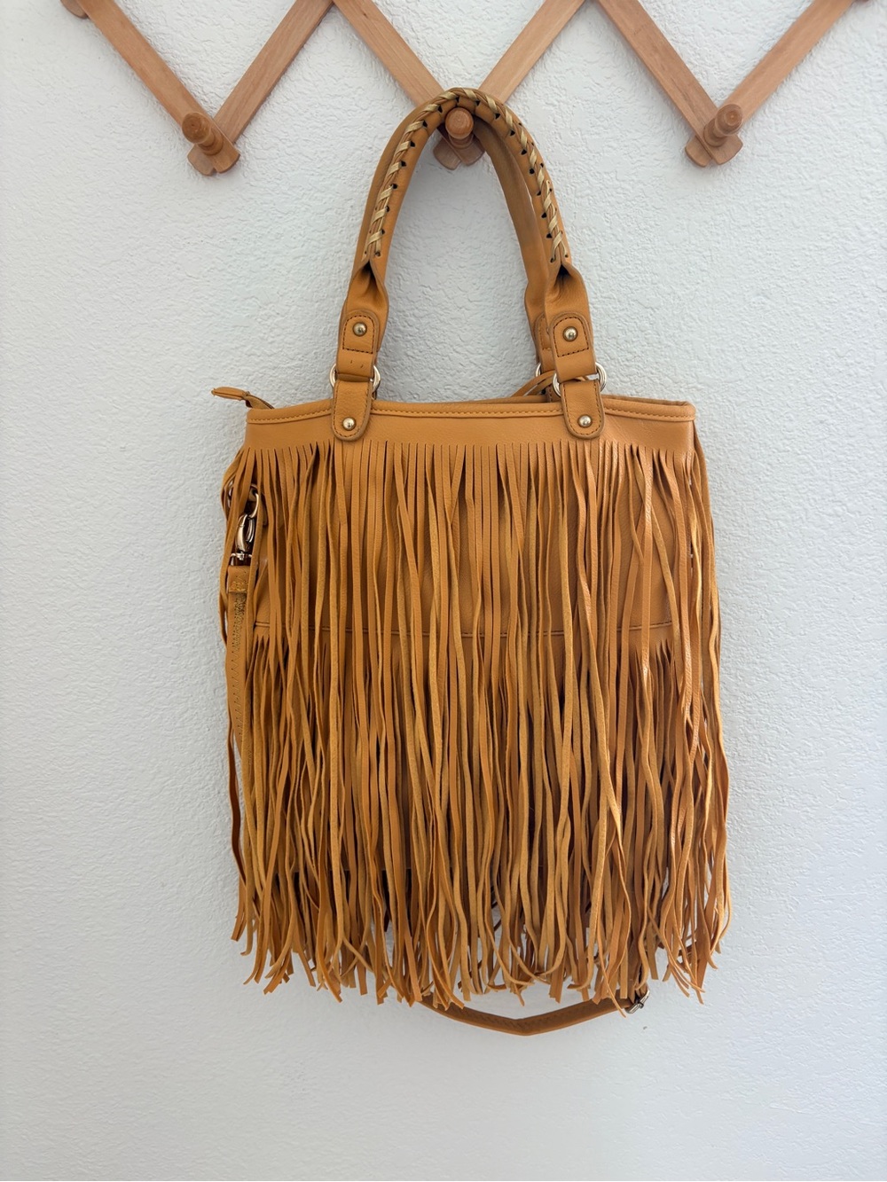 Alfa Boho Fringe Tote Handbag Y2K